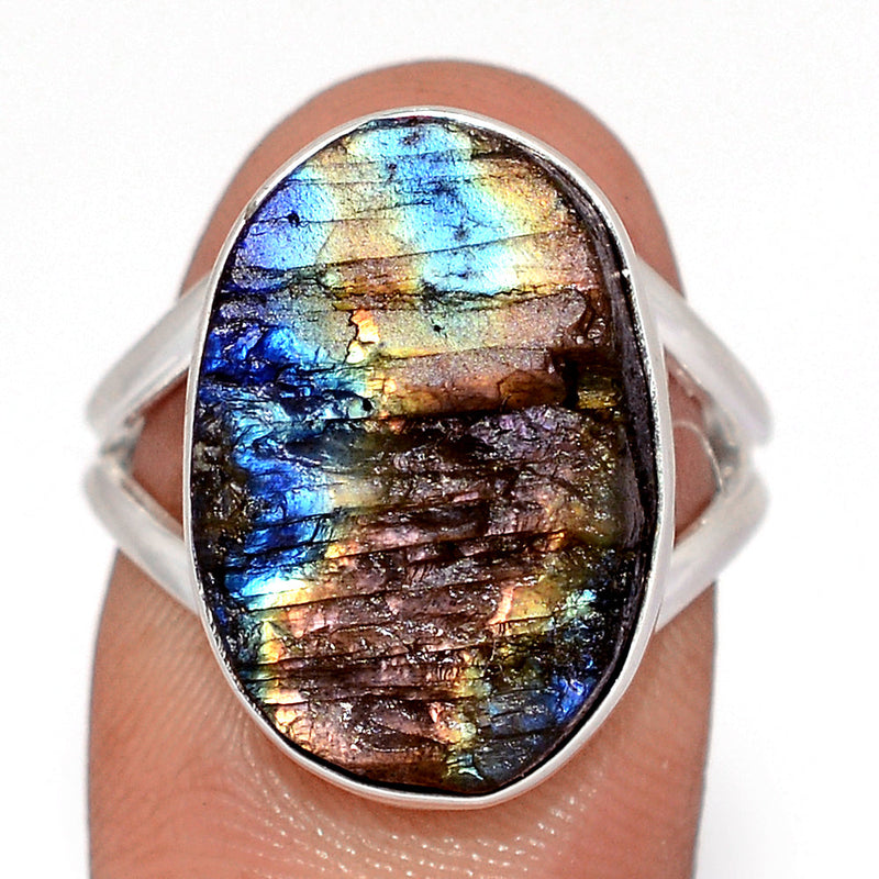 Labradorite Rough Ring - LBRR1246