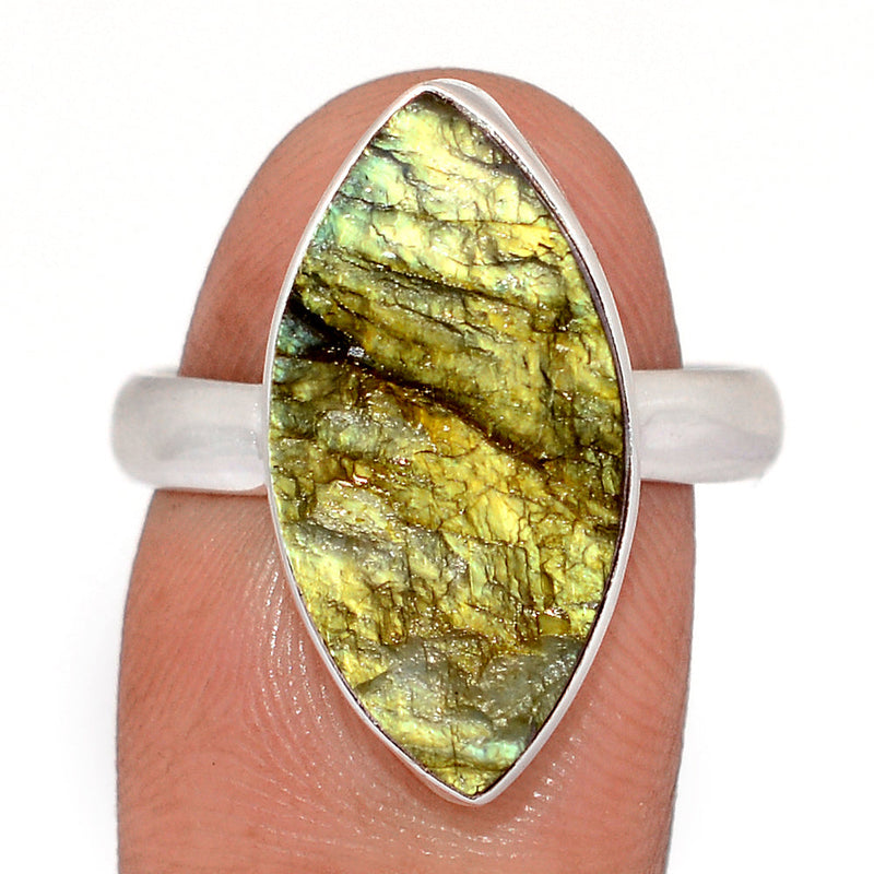 Labradorite Rough Ring - LBRR1248