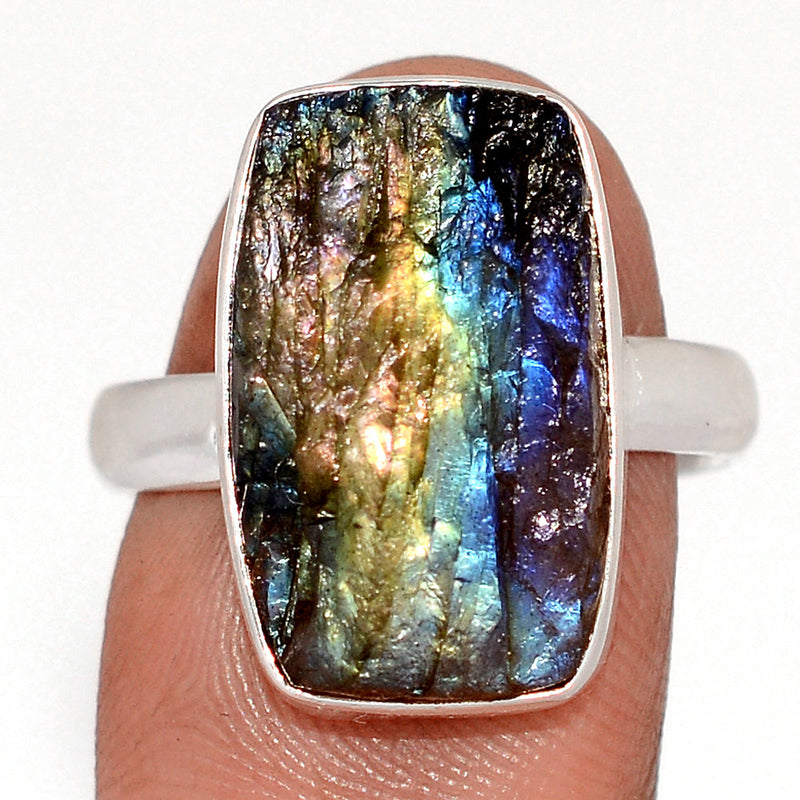 Labradorite Rough Ring - LBRR1276
