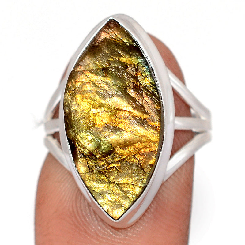 Labradorite Rough Ring - LBRR1284