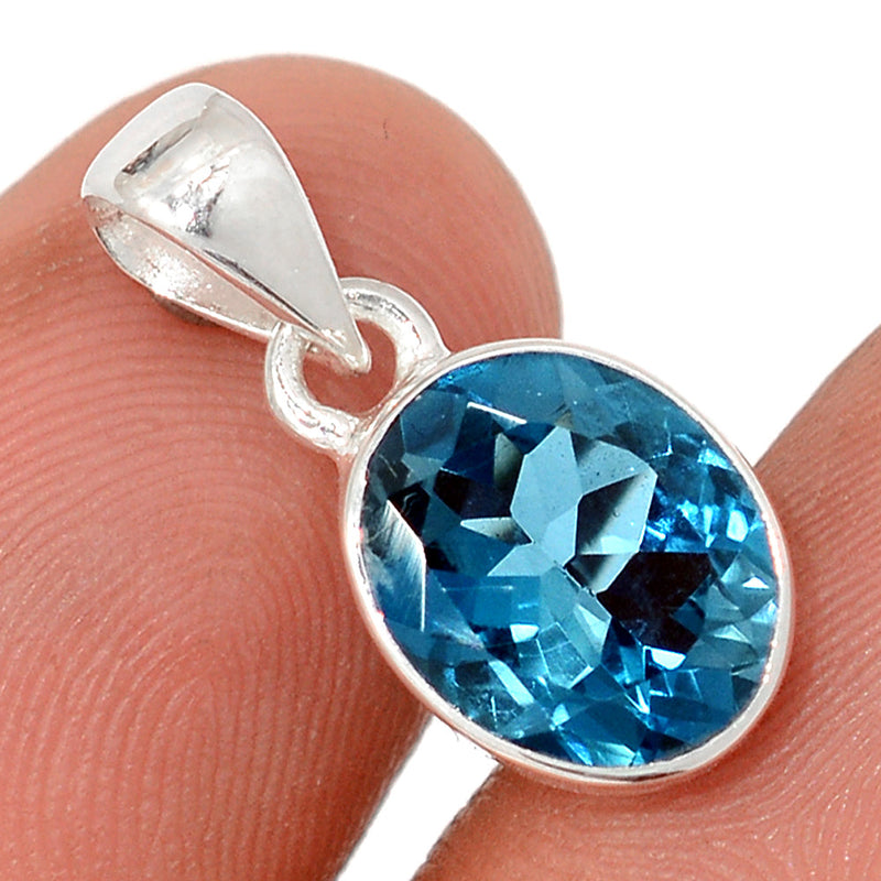 0.8" London Blue Topaz Pendants - LBTP74