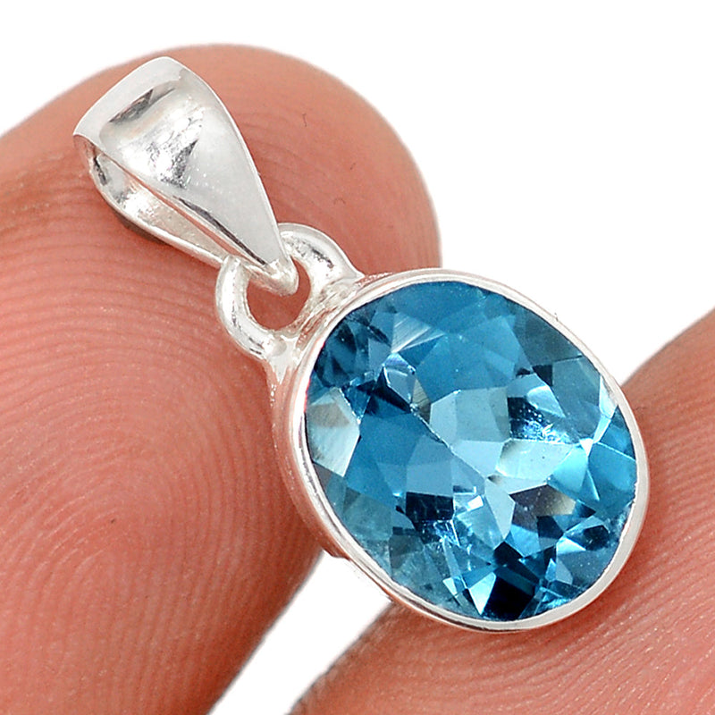 0.8" London Blue Topaz Pendants - LBTP79