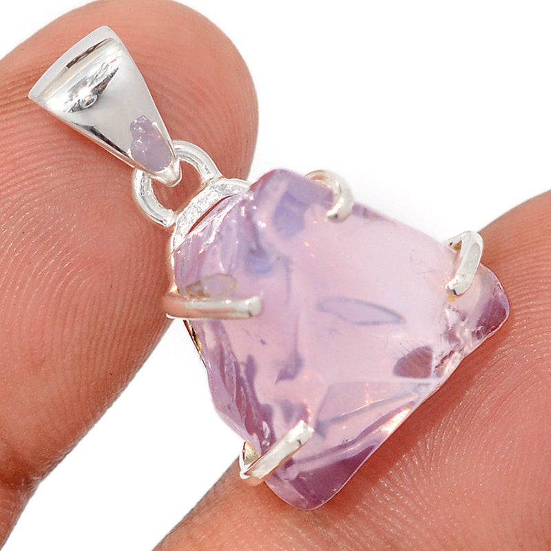 1.1" Claw - Lavender Quartz Rough Pendants - LDJP287