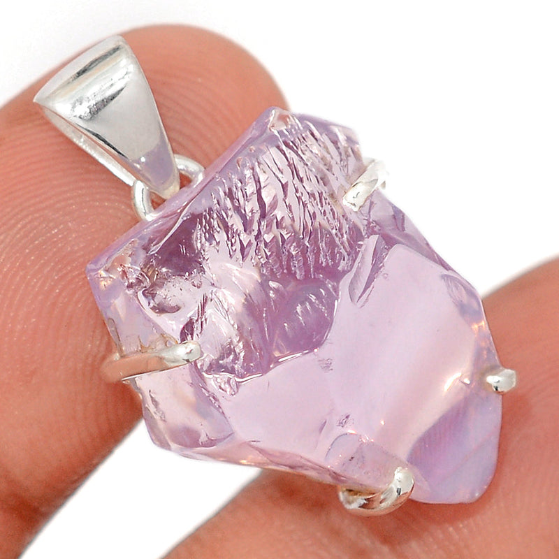1.2" Claw - Lavender Quartz Rough Pendants - LDJP291