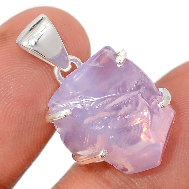 1" Claw - Lavender Quartz Rough Pendants - LDJP294