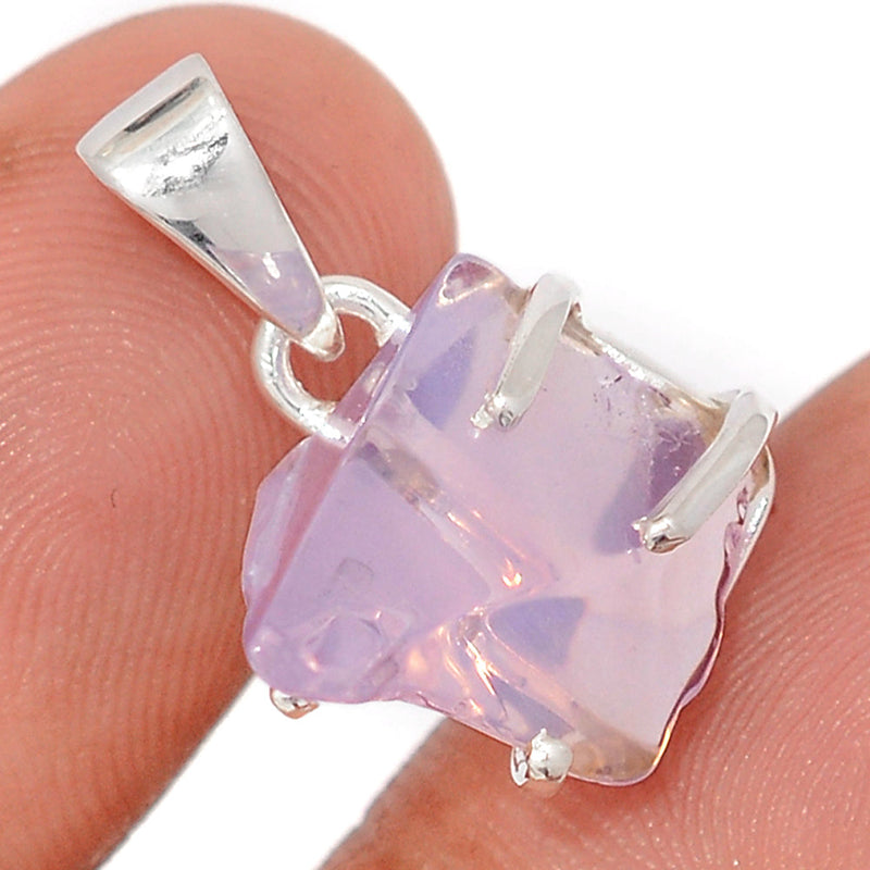0.8" Claw - Lavender Quartz Rough Pendants - LDJP296