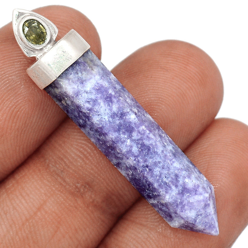 1.7" Point - Lepidolite Pendants - LDLP527