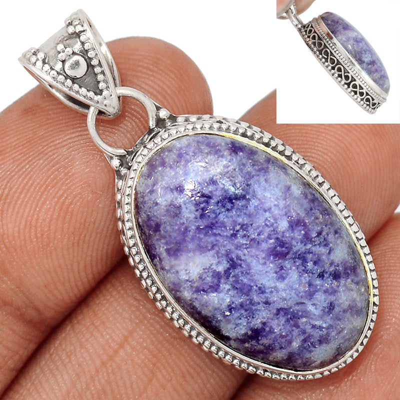 1.6" Fine Filigree - Lepidolite Pendants - LDLP530
