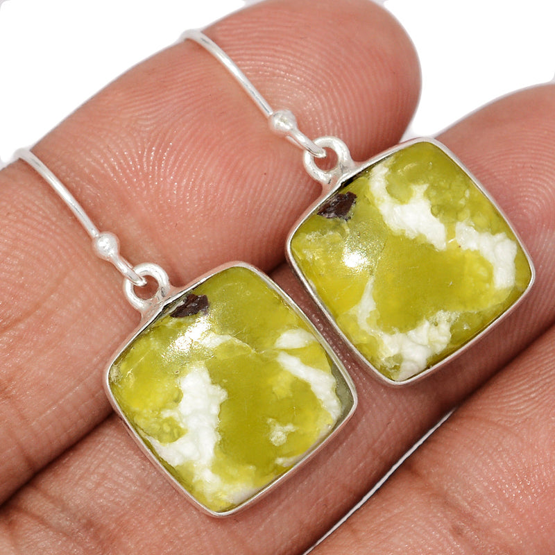 1.3" Lizardite Serpentine Earrings - LDSE47