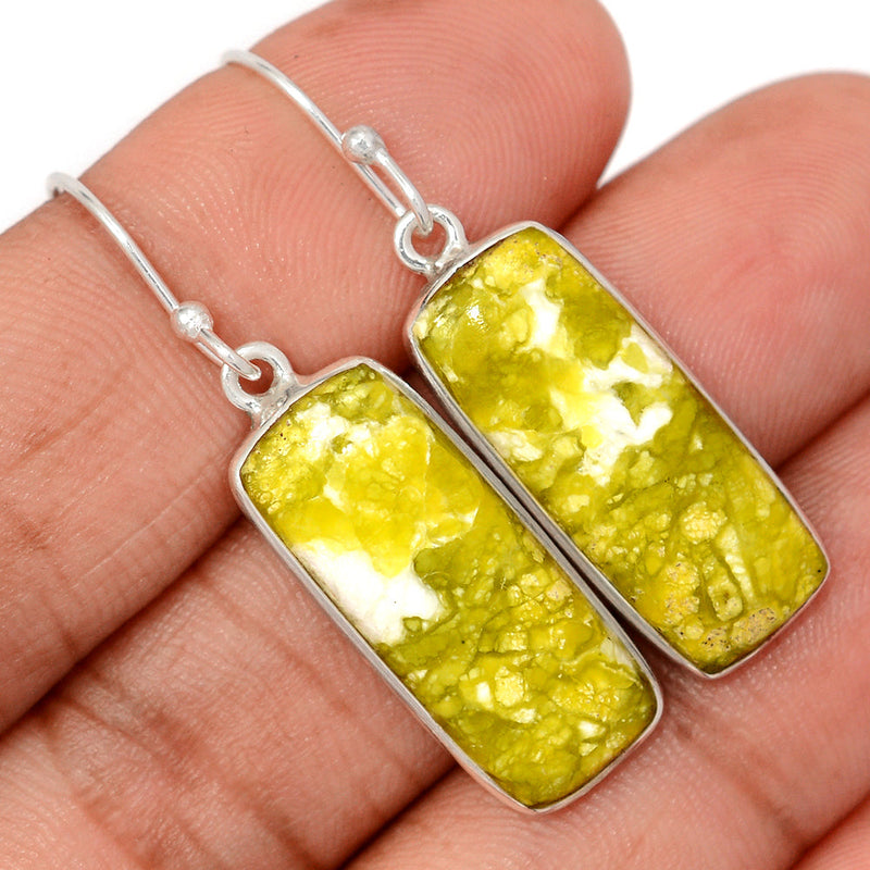 1.7" Lizardite Serpentine Earrings - LDSE79