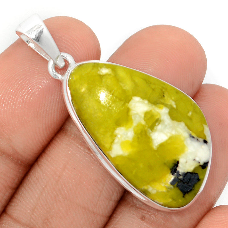 1.7" Lizardite Serpentine Pendants - LDSP120