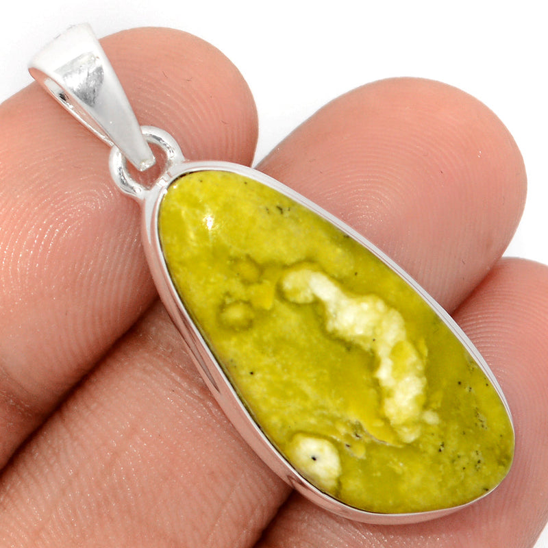 1.6" Lizardite Serpentine Pendants - LDSP126