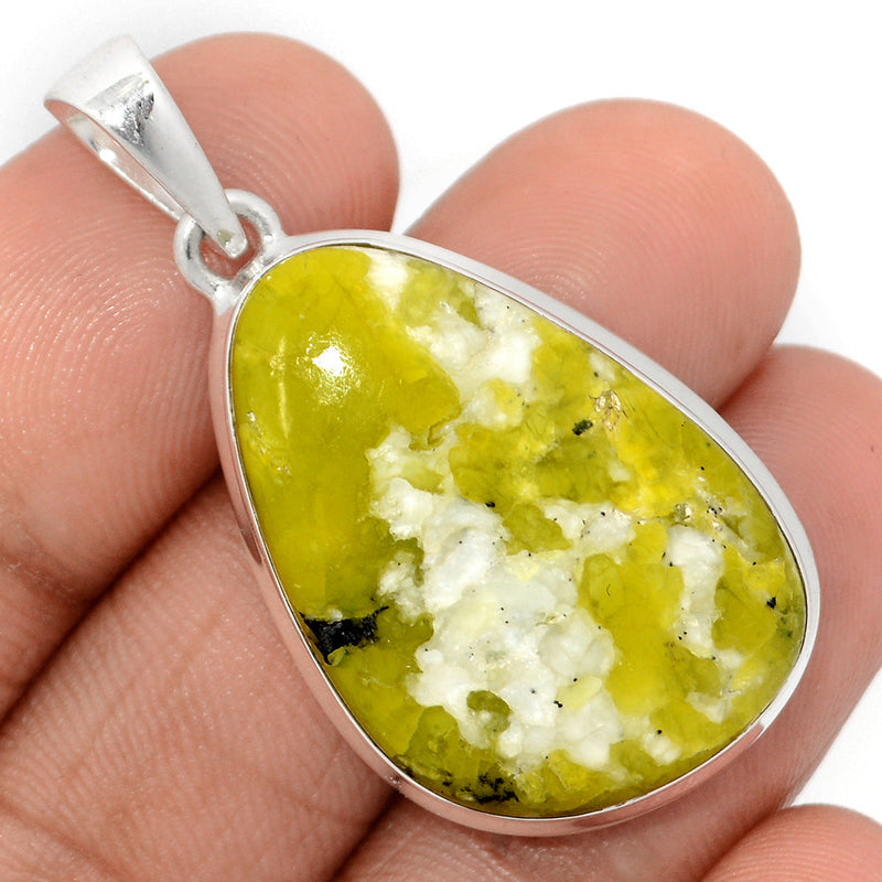 1.6" Lizardite Serpentine Pendants - LDSP129