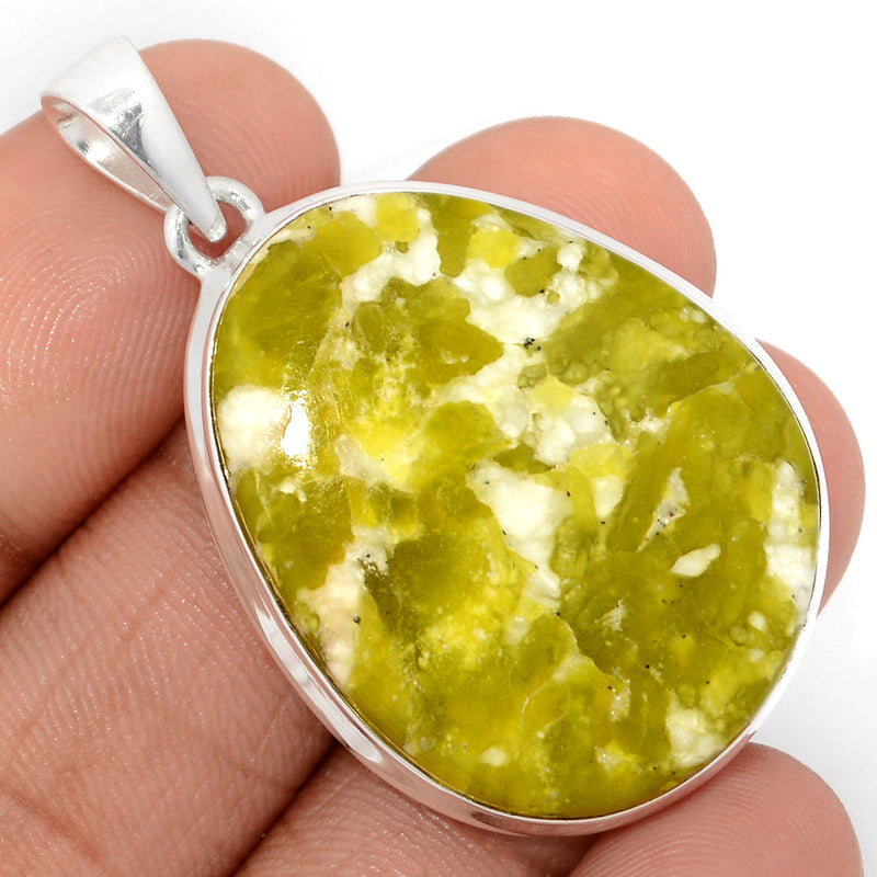 1.7" Lizardite Serpentine Pendants - LDSP130