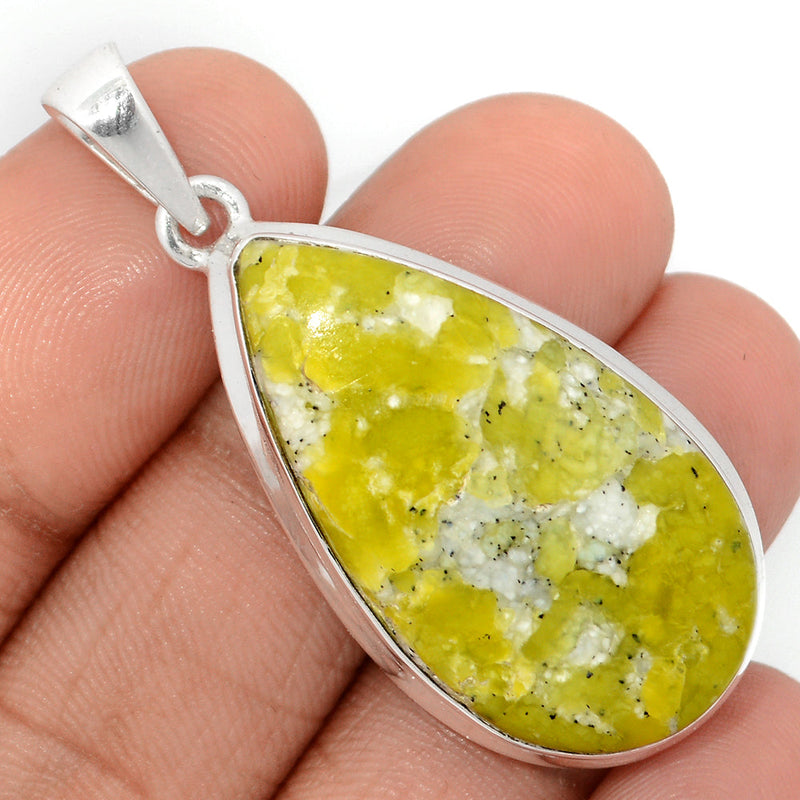 1.8" Lizardite Serpentine Pendants - LDSP131