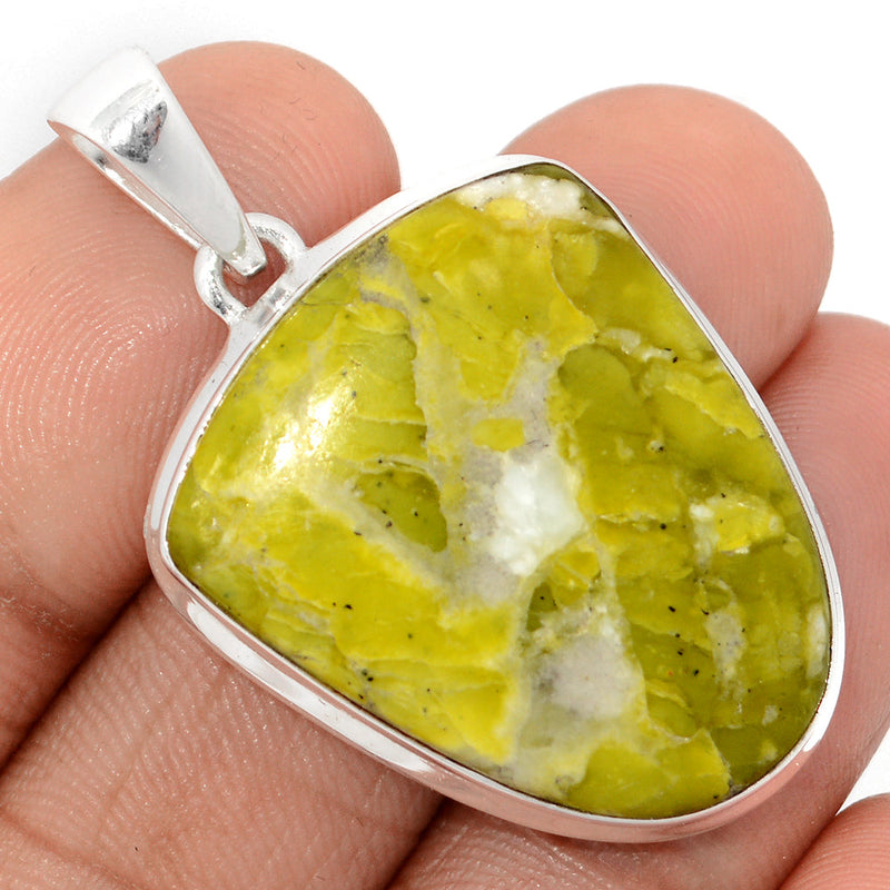 1.6" Lizardite Serpentine Pendants - LDSP144