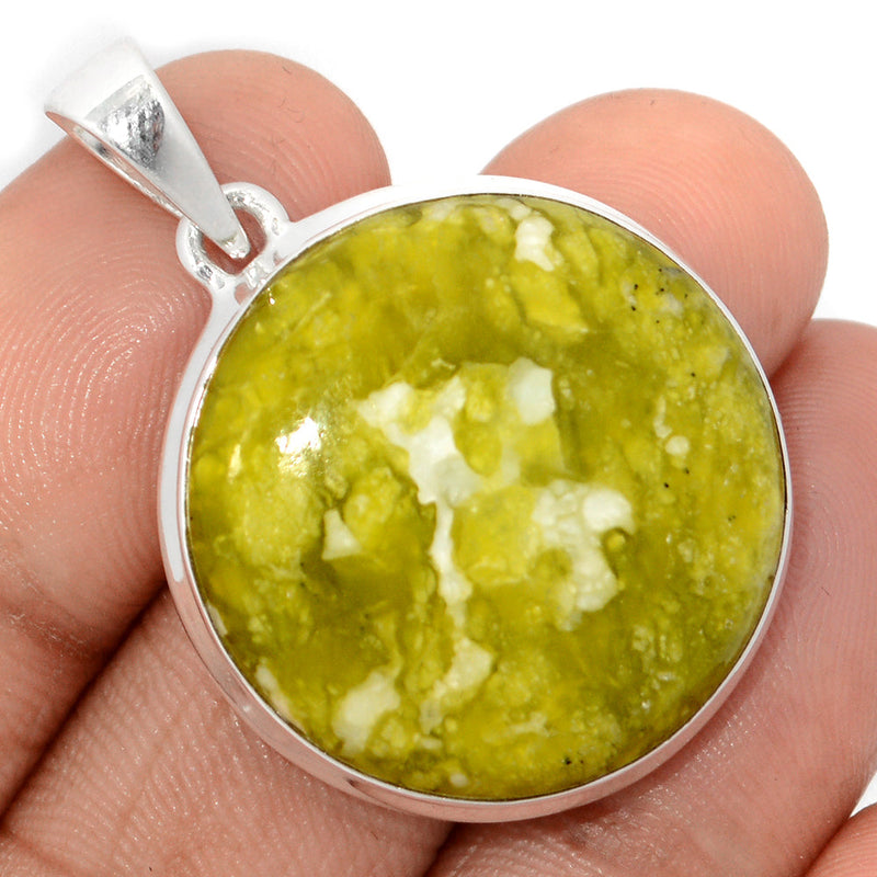 1.5" Lizardite Serpentine Pendants - LDSP146