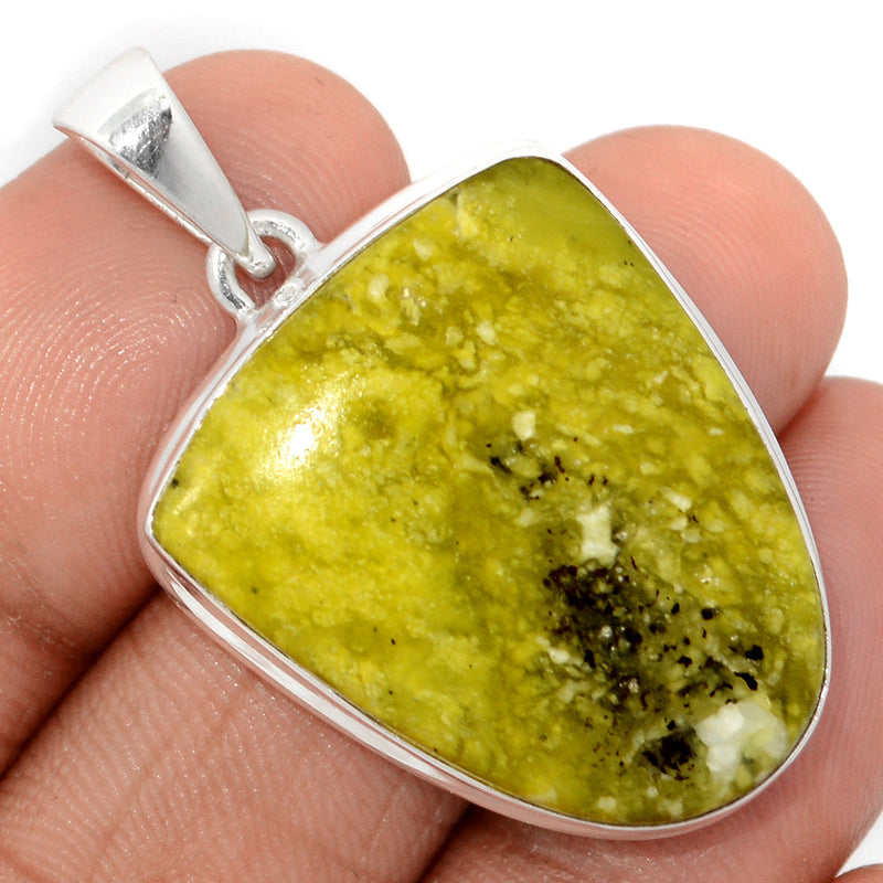 1.6" Lizardite Serpentine Pendants - LDSP147