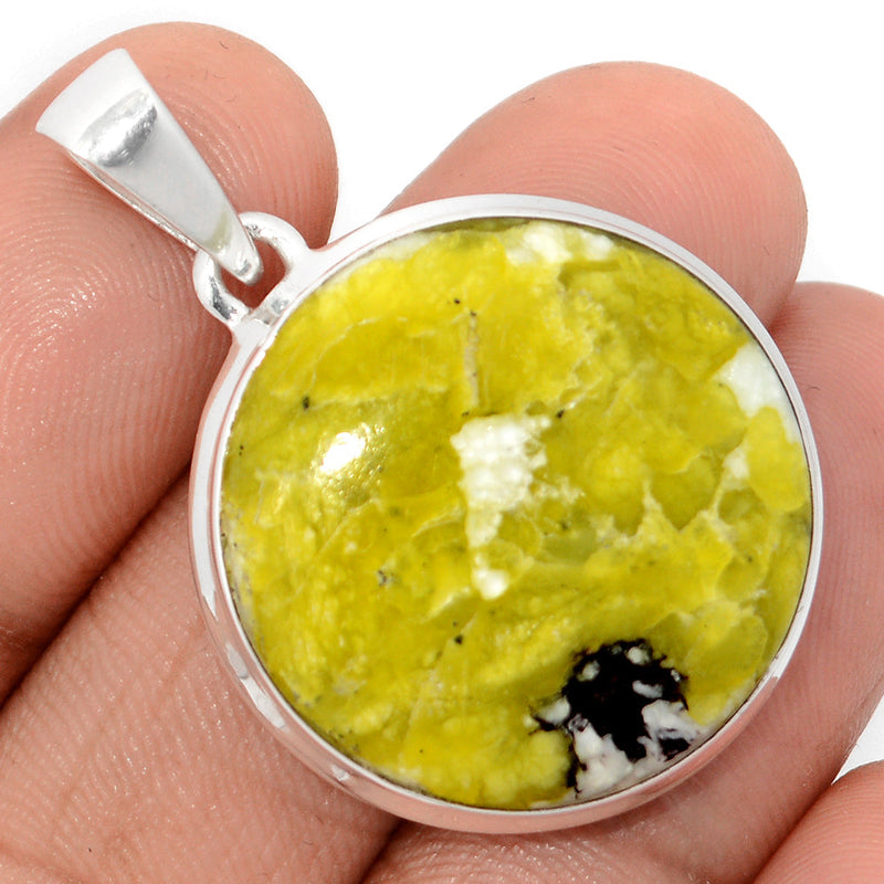 1.5" Lizardite Serpentine Pendants - LDSP148