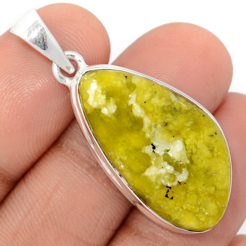 1.6" Lizardite Serpentine Pendants - LDSP160