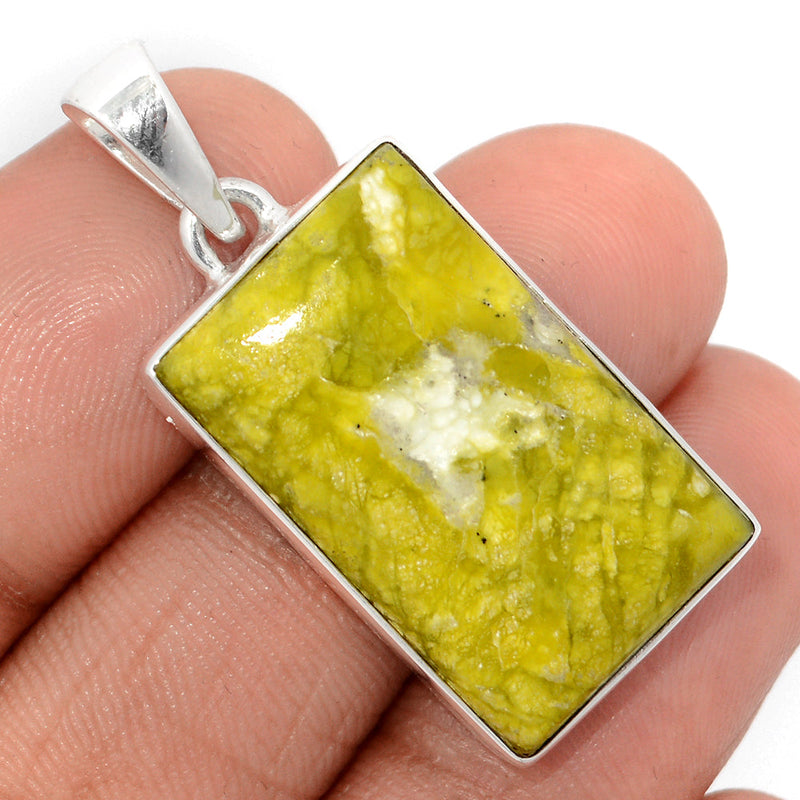 1.5" Lizardite Serpentine Pendants - LDSP162