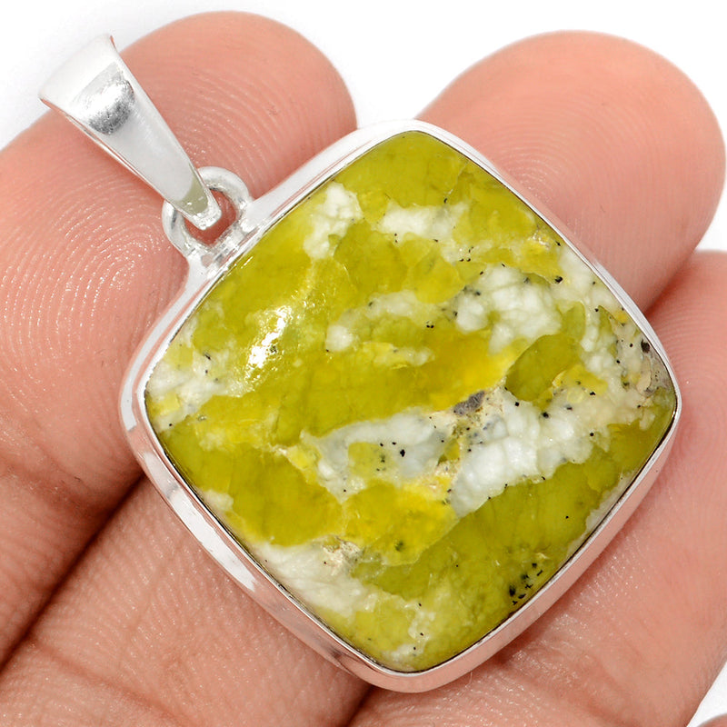 1.5" Lizardite Serpentine Pendants - LDSP165