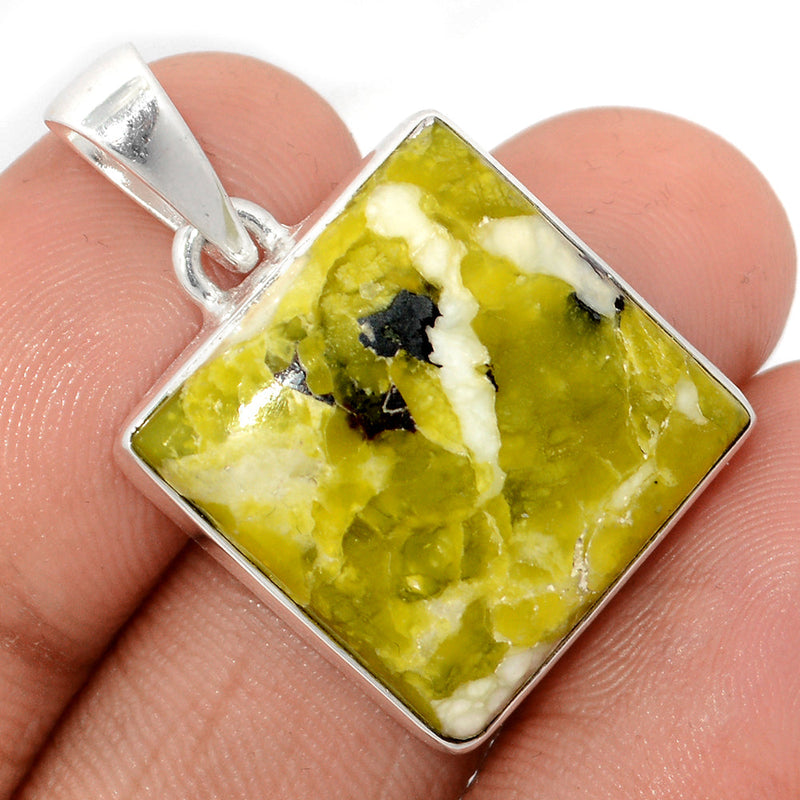 1.2" Lizardite Serpentine Pendants - LDSP172