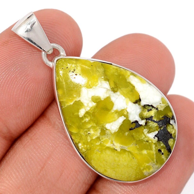 1.6" Lizardite Serpentine Pendants - LDSP178