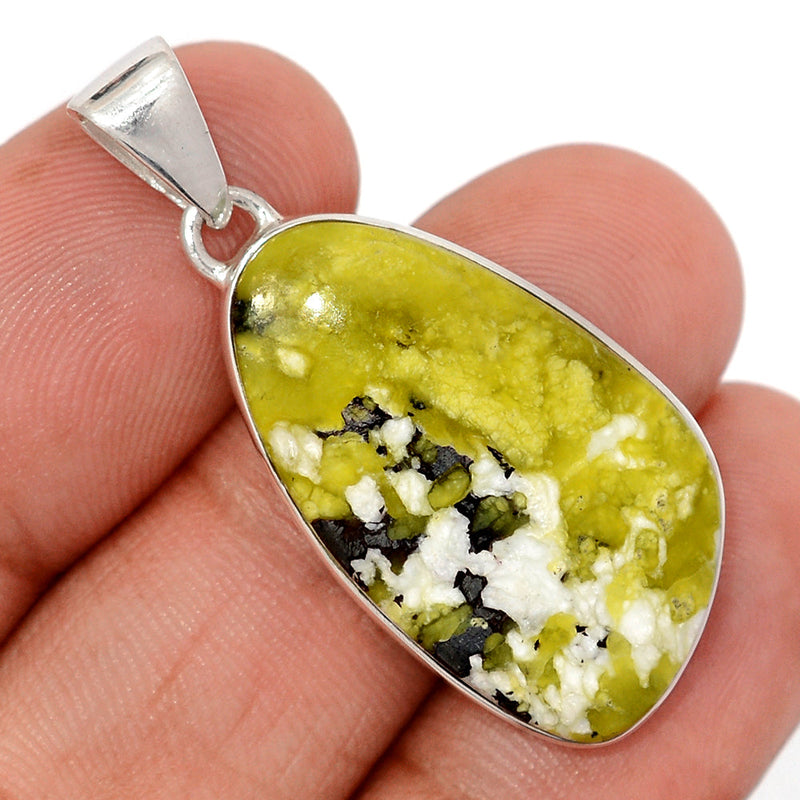1.6" Lizardite Serpentine Pendants - LDSP179