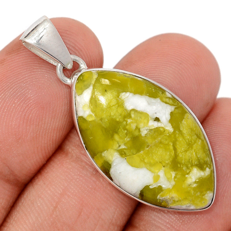 1.6" Lizardite Serpentine Pendants - LDSP182
