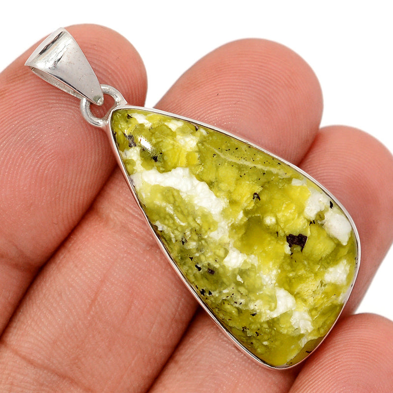 1.7" Lizardite Serpentine Pendants - LDSP185