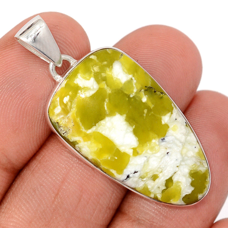 1.6" Lizardite Serpentine Pendants - LDSP188