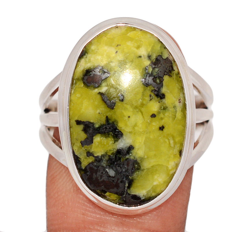 Lizardite Serpentine Ring - LDSR48