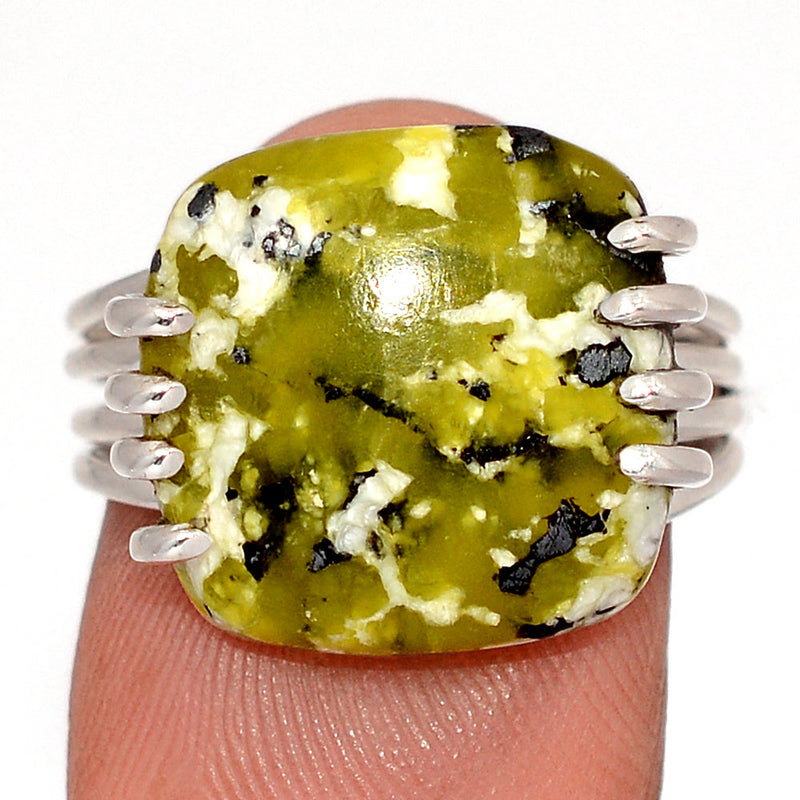 Lizardite Serpentine Ring - LDSR96