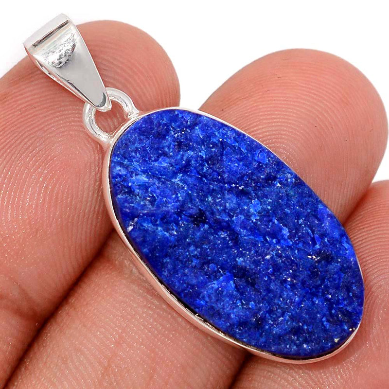 1.5" Lapis Druzy Pendants - LDZP635