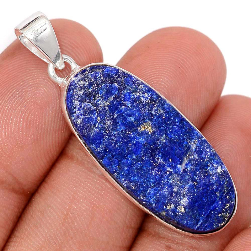 1.7" Lapis Druzy Pendants - LDZP636