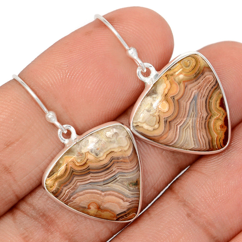 1.5" Laguna Lace Agate Earrings - LLAE1003