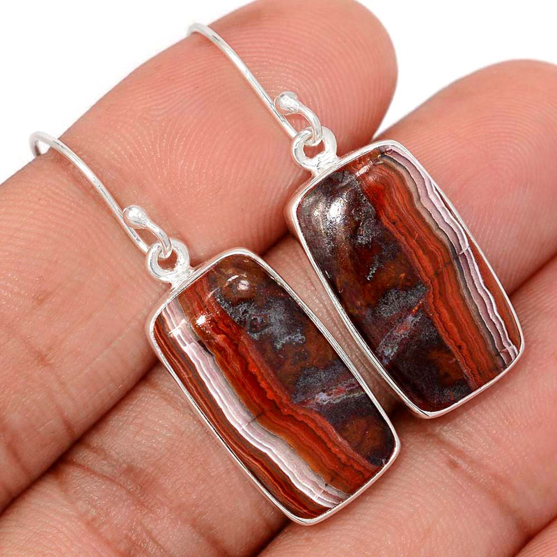 1.5" Laguna Lace Agate Earrings - LLAE1012