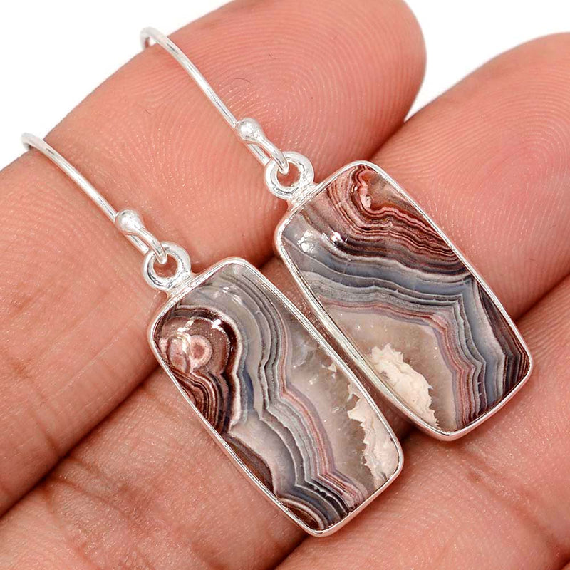 1.5" Laguna Lace Agate Earrings - LLAE1014