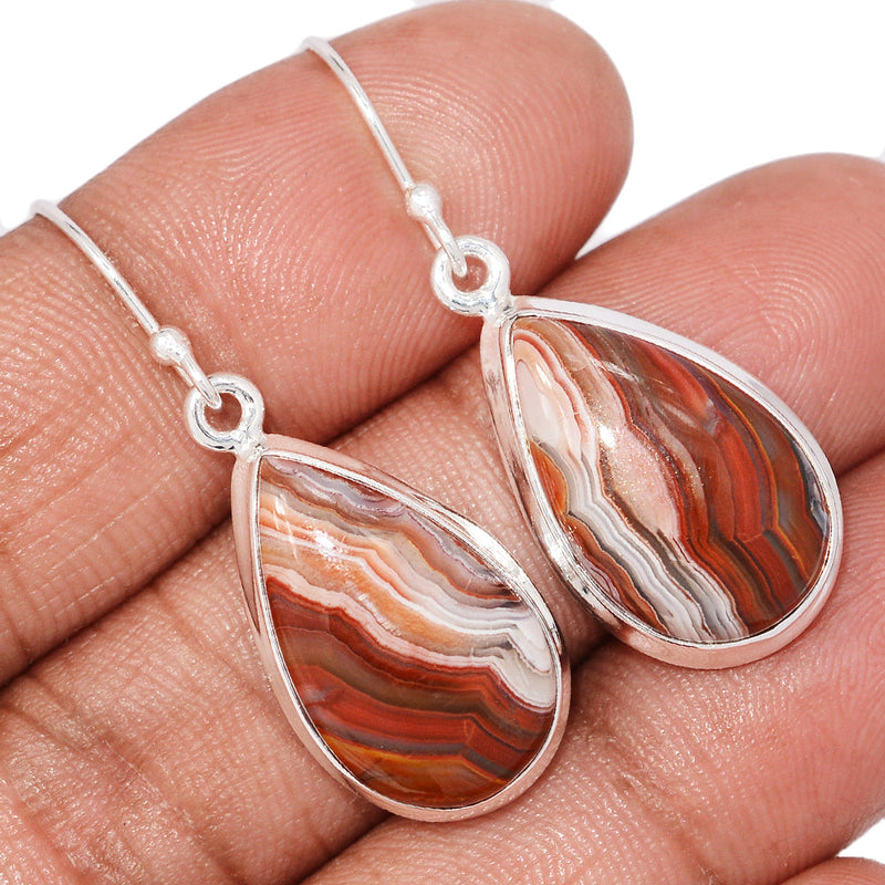 1.6" Laguna Lace Agate Earrings - LLAE1017