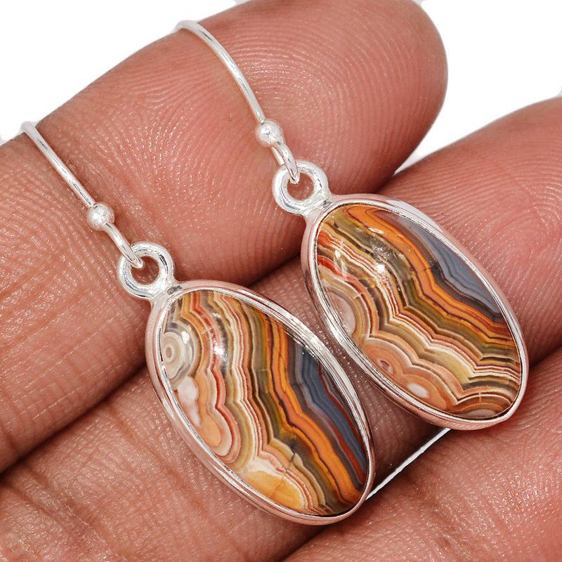 1.5" Laguna Lace Agate Earrings - LLAE1020