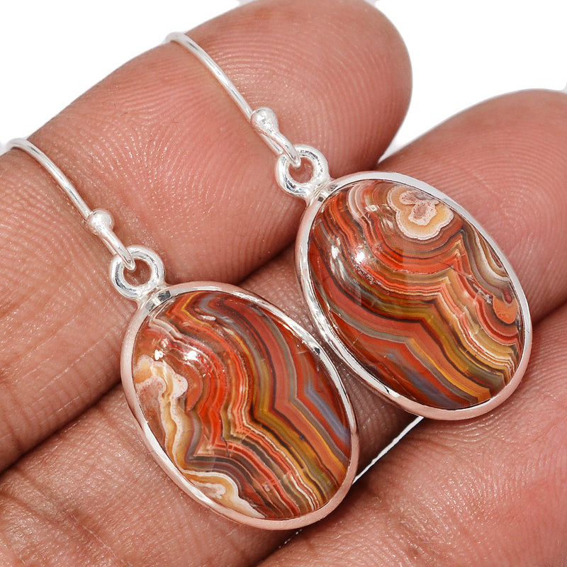 1.5" Laguna Lace Agate Earrings - LLAE1021