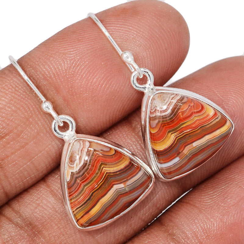 1.3" Laguna Lace Agate Earrings - LLAE1022