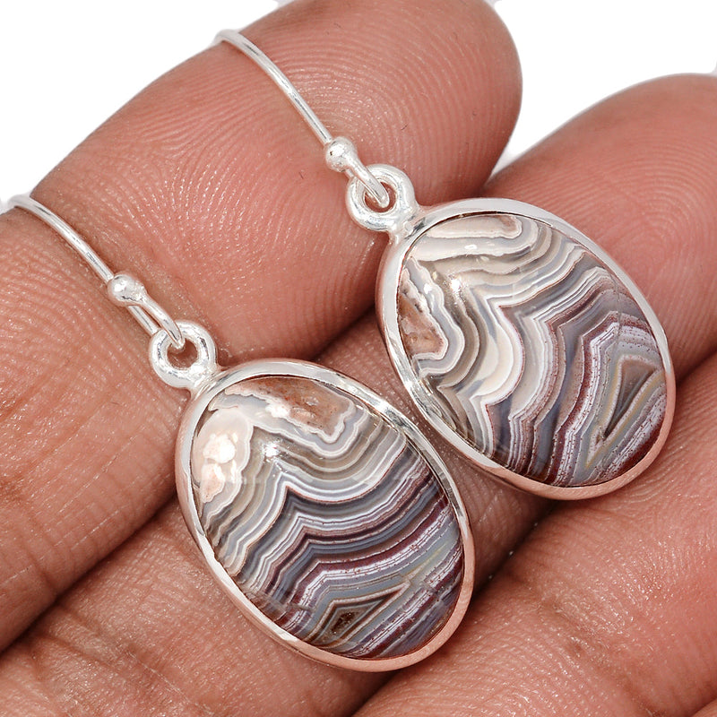 1.5" Laguna Lace Agate Earrings - LLAE1025