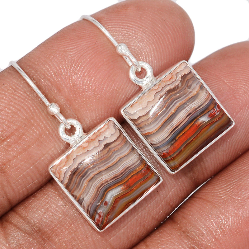 1.2" Laguna Lace Agate Earrings - LLAE1026