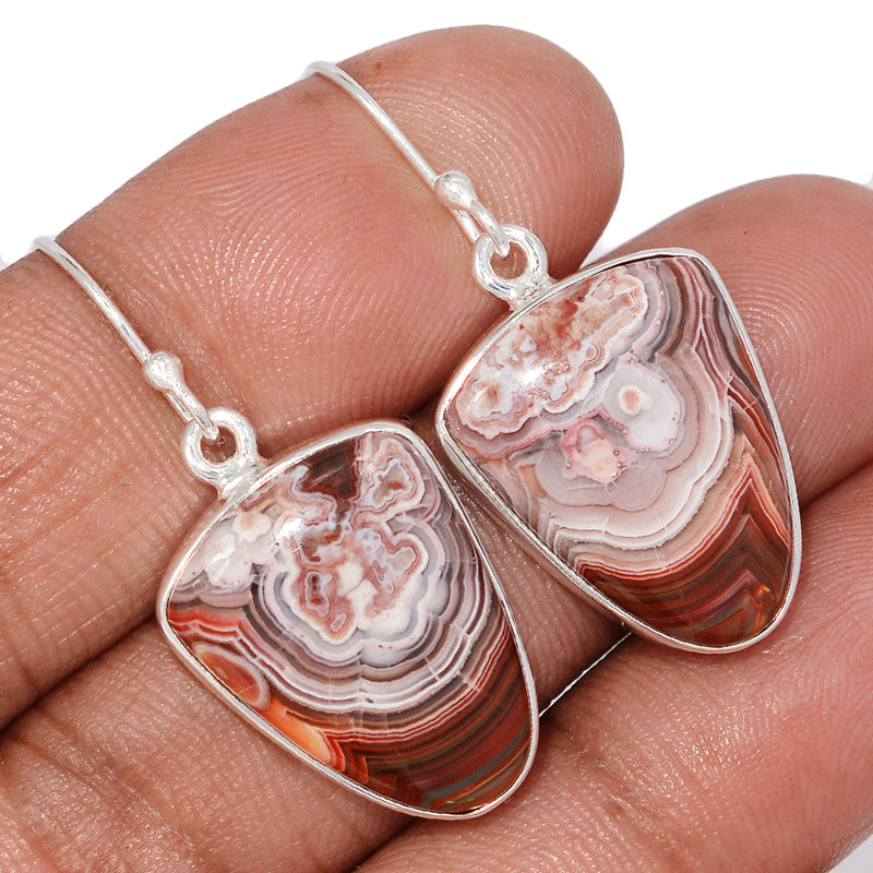 1.5" Laguna Lace Agate Earrings - LLAE1027