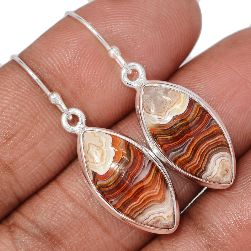 1.5" Laguna Lace Agate Earrings - LLAE1029