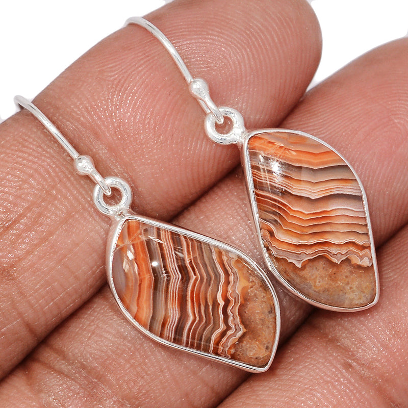 1.5" Laguna Lace Agate Earrings - LLAE1031