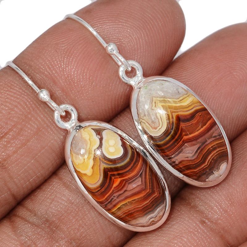 1.5" Laguna Lace Agate Earrings - LLAE1032