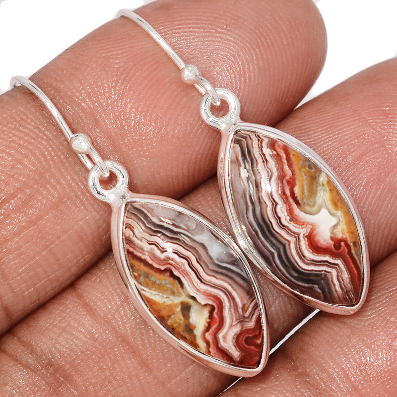 1.6" Laguna Lace Agate Earrings - LLAE1034